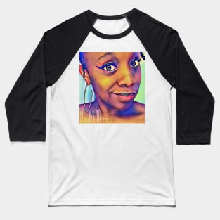 Colorful Miss Melanin Monroe Baseball T-Shirt